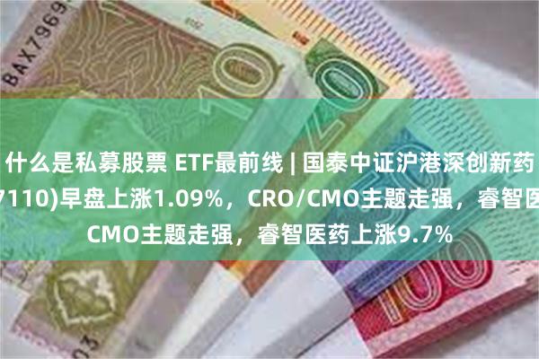 什么是私募股票 ETF最前线 | 国泰中证沪港深创新药产业ETF(517110)早盘上涨1.09%，CRO/CMO主题走强，睿智医药上涨9.7%