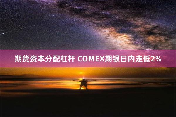 期货资本分配杠杆 COMEX期银日内走低2%